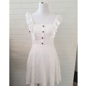 White hello molly dress